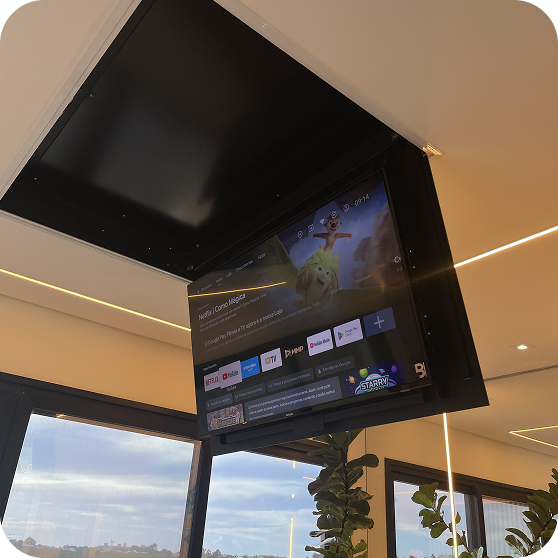 Flat TV instalada